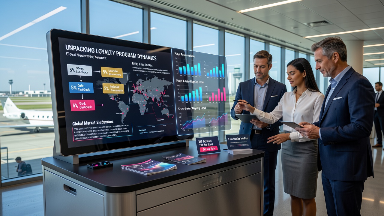 Grafik over skiftende internationale standarder for casino loyalitetsprogrammer